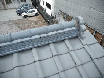 沼津市戸建 棟瓦復旧