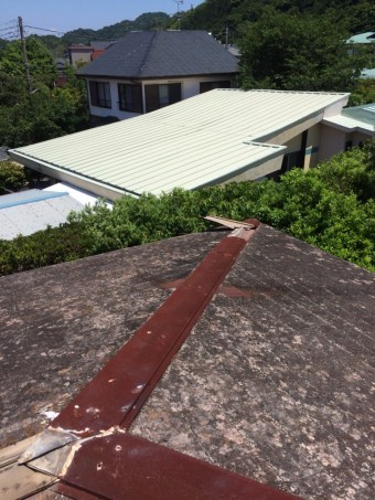 棟板金剥離