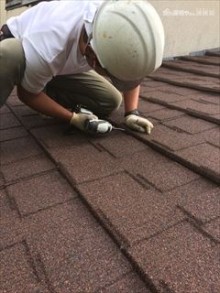 セネター葺き屋根重ね葺き