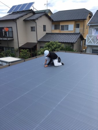 折板屋根補修