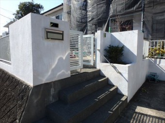 三島市塀塗装