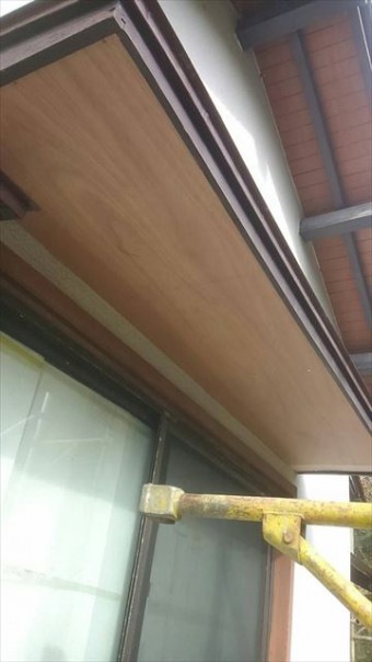 霧除けベニヤ張替