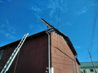 トタン屋根剥がれ 富士市屋根改修