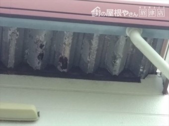 沼津市の鉄骨住宅軒裏サビ