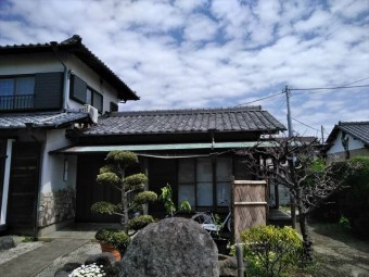 沼津市軒下の雨樋破損