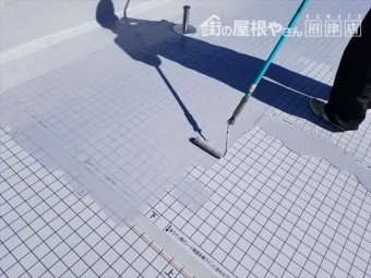 函南町 屋上防水塗装 ローラー