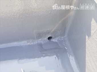 函南町 屋上防水塗装 排水口