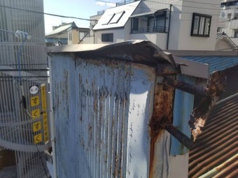 沼津市トタン修復工事