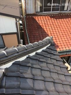 瓦屋根しっくい
