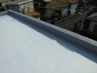 伊豆の国市 陸屋根ウレタン防水下処理