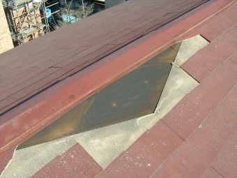 沼津市大棟破損