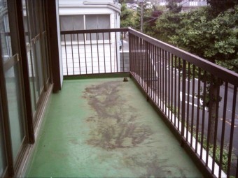 三島市ベランダ防水劣化