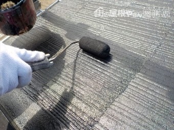 三島市アパート屋根仕上げ塗装