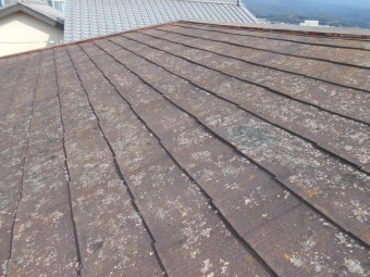屋根が傷んでいる