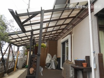 テラス施工前