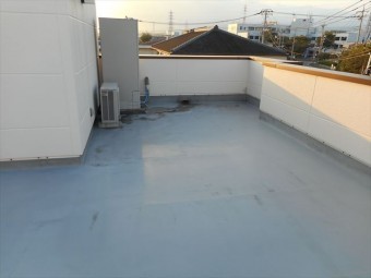 長泉町陸屋根保護防水前