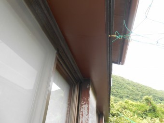 霧除け裏側仕上げ