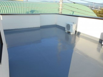 長泉町陸屋根保護塗装仕上げ