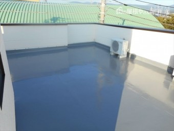 長泉町陸屋根保護塗装仕上げ