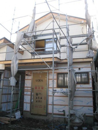 沼津市 建物に透湿シート