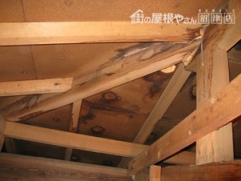 屋根裏雨漏り