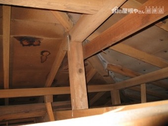屋根裏雨漏り