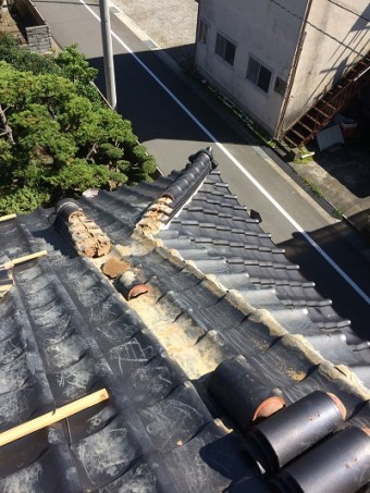 既存棟・土撤去