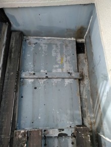 腐食部分撤去