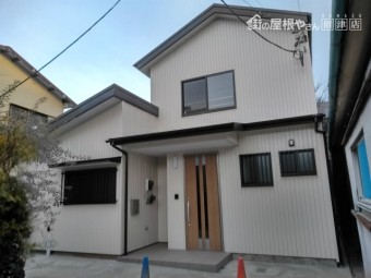 沼津市ガルバリウム鋼板角波施工
