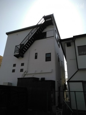 三島市 外壁塗装・錆止め完成後