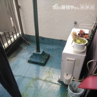 沼津市ベランダ室外機撤去