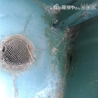 沼津市ベランダ部分排水口