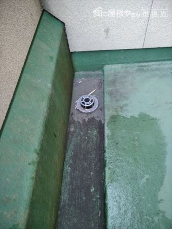 裾野市屋根塗装現地調査ベランダ排水
