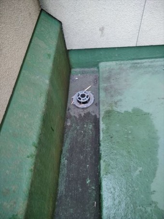 裾野市屋根塗装現地調査ベランダ排水