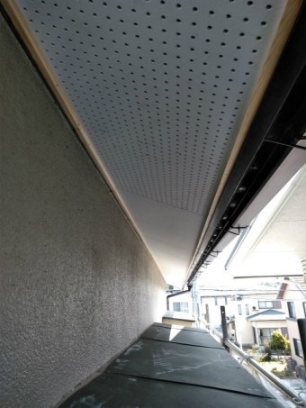 三島市 軒天補修