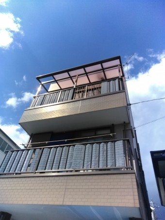 テラス屋根飛散