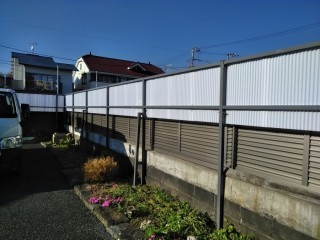沼津市ポリカ波板貼り後
