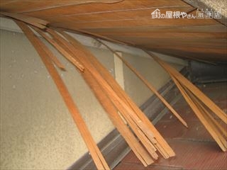 軒天ベニア劣化