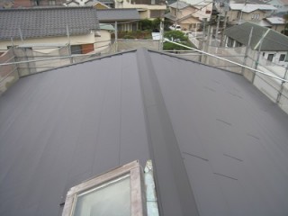 屋根噴き替え施工後
