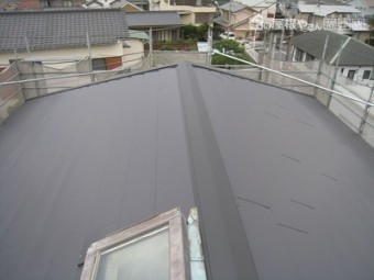 屋根噴き替え施工後