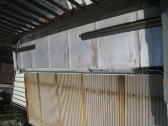 沼津市鋼板屋根錆