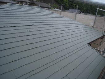屋根塗装施工後