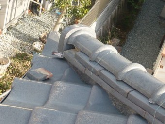 裾野市和瓦のし瓦外れ