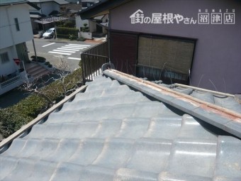 裾野市和瓦のし瓦積み直し