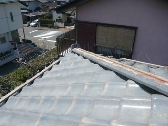 裾野市和瓦のし瓦積み直し