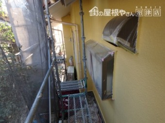 三島市外壁塗装ビニール養生