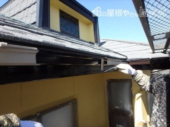 三島市軒先塗装