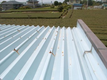 沼津市折板屋根錆び