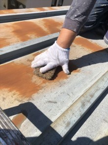三島市錆び研磨