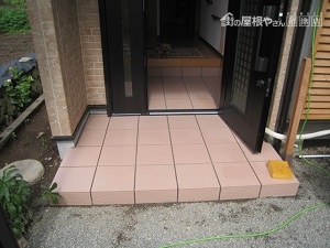 施工後玄関先